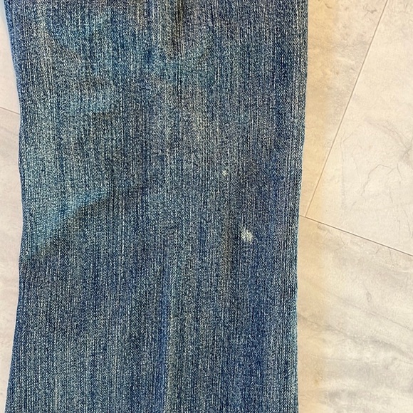 Urban behavior  jeans  denim medium blue Decorative left leg stitching size 3 jr - Picture 5 of 9